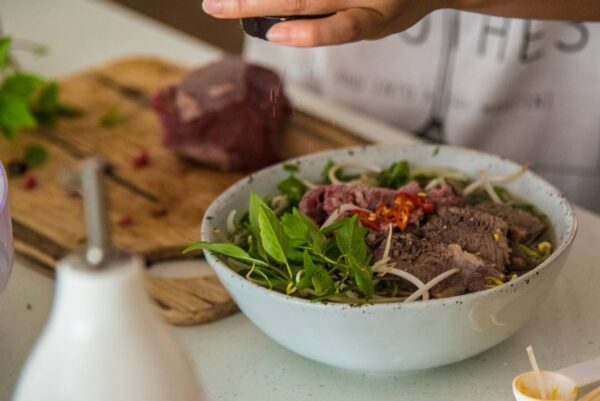 Pho - beef noodle soup by Eat Mi restaurant in Auckland