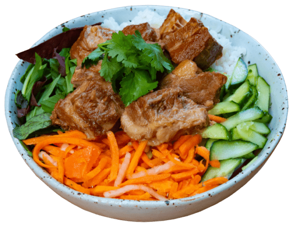 Braised Coconut Pork Rice Bowl from Eat mi Vietnamese Street Food in Auckland